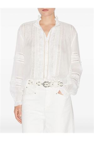 Blusa Valda in cotone bianco MARANT ÉTOILE | CH0201FAC1J15E20WH